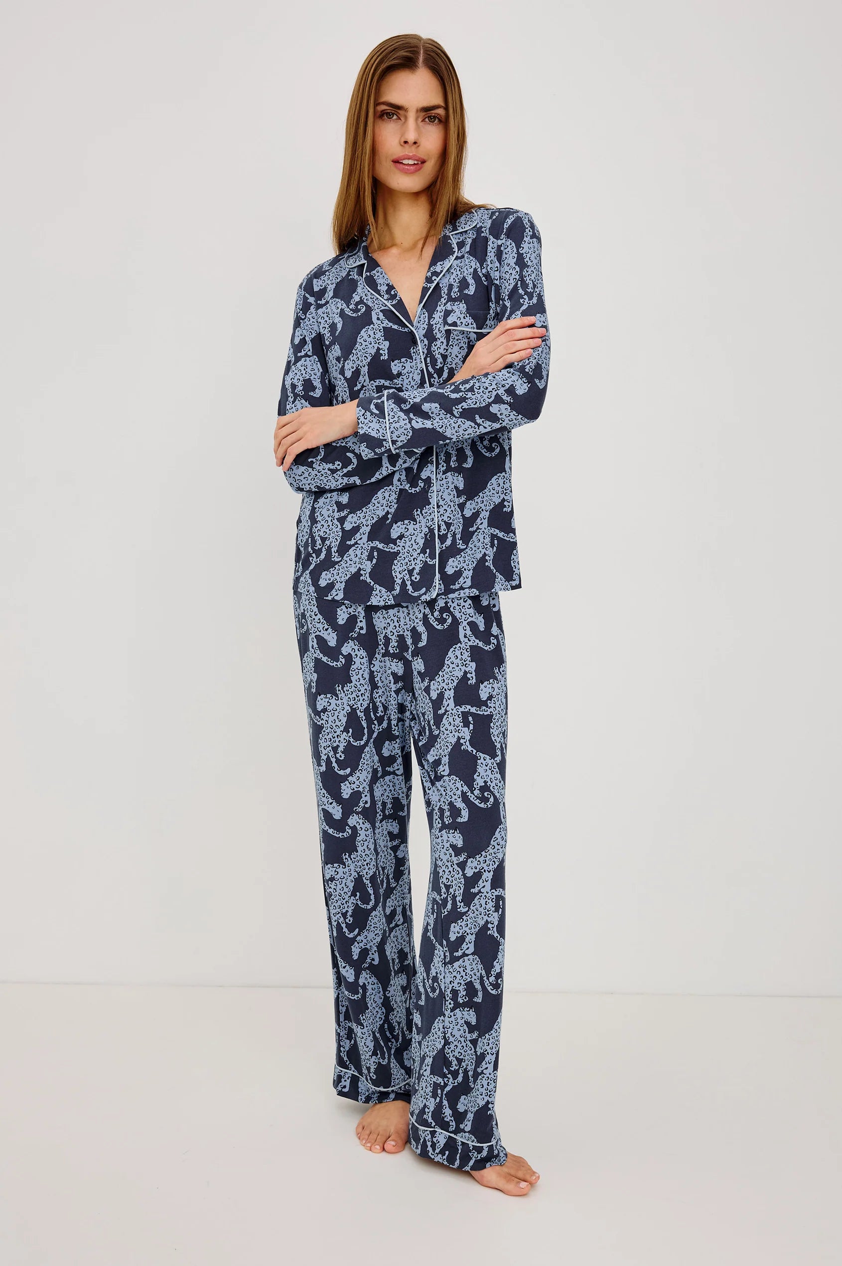 VARRA PAJAMA SET - MIDNIGHT JAGUAR