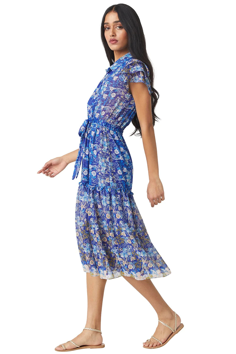 VIOLA DRESS - LAPIS OMBRE