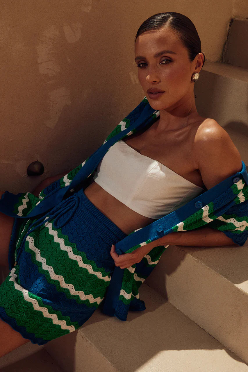 CAM SHORT - GREEN/BLUE