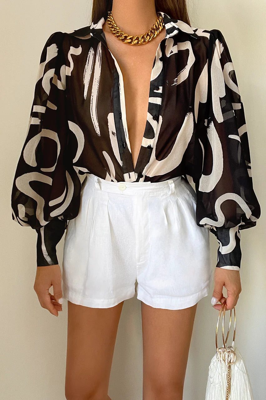 FLEETWOOD BLOUSE - YORK BLACK