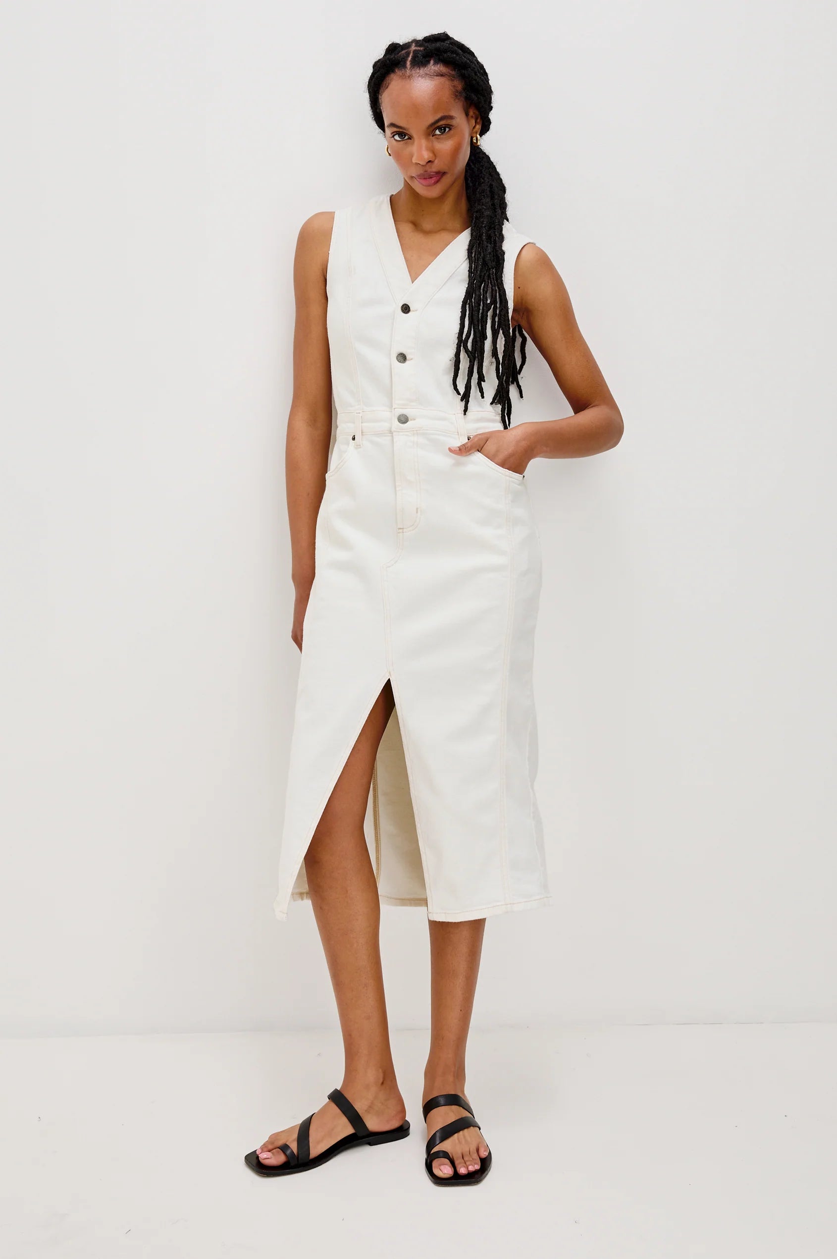 WESTWOOD DRESS - VINTAGE ECRU