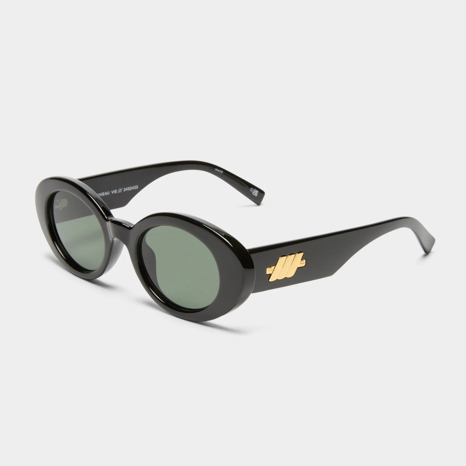 NOUVEAU VIE SUNGLASSES - BLACK/GREEN