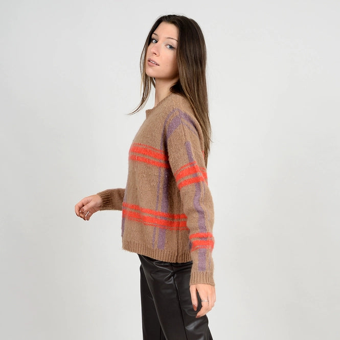 CATALEYA PLAID SWEATER
