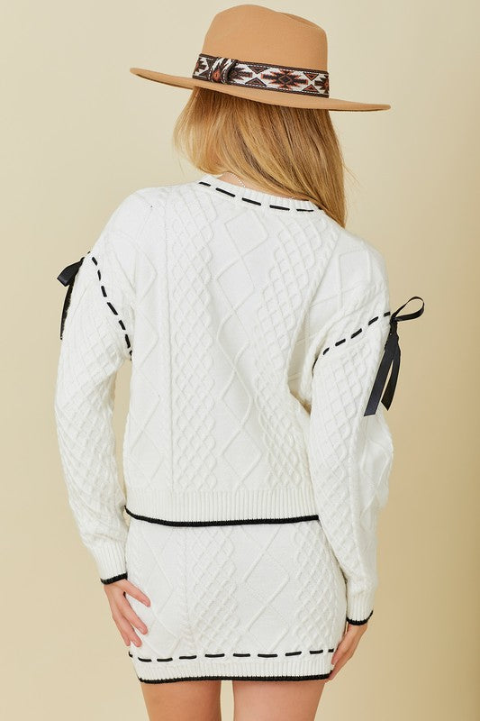 SIENNA CABLE KNIT SWEATER