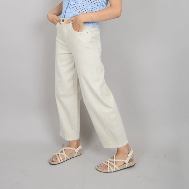 BARNI ZIP UP PANT - NATURAL