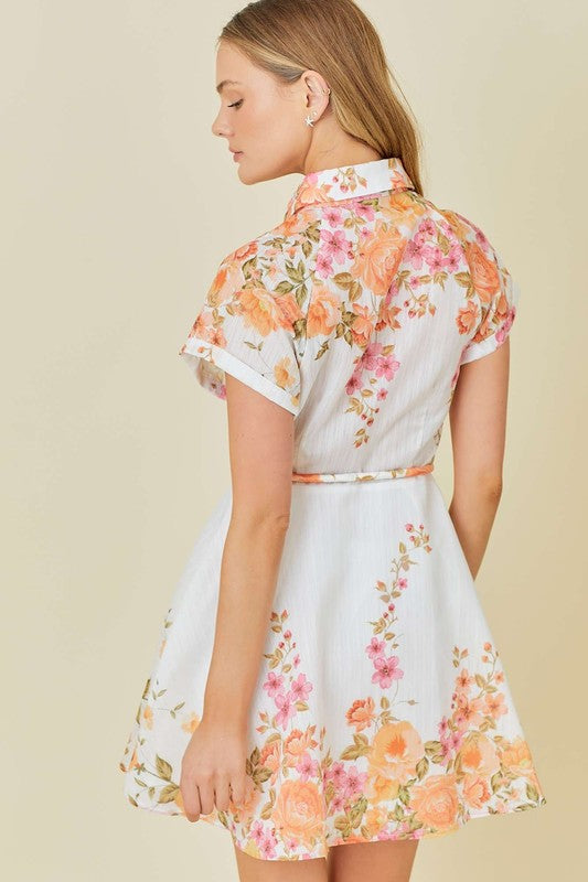 RIO FLORAL MINI DRESS