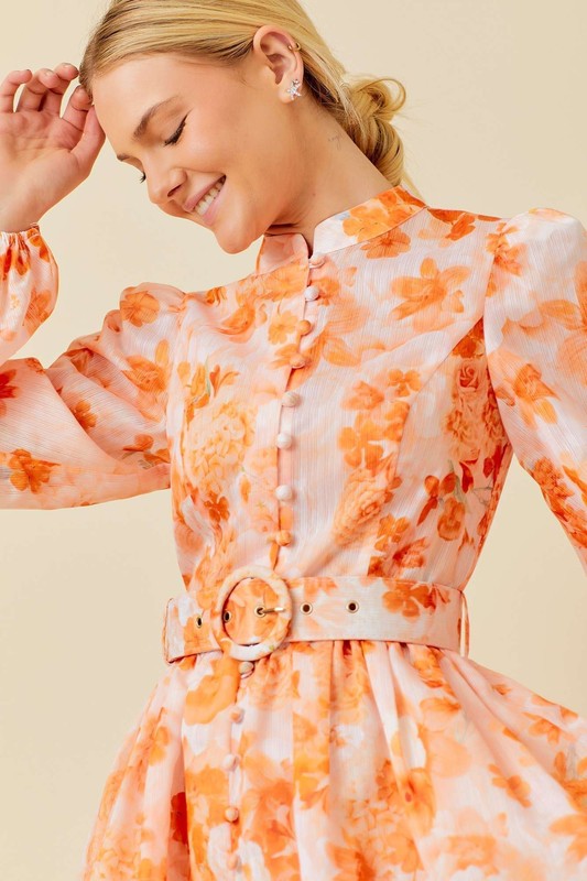 NAZARE FLORAL MINI DRESS