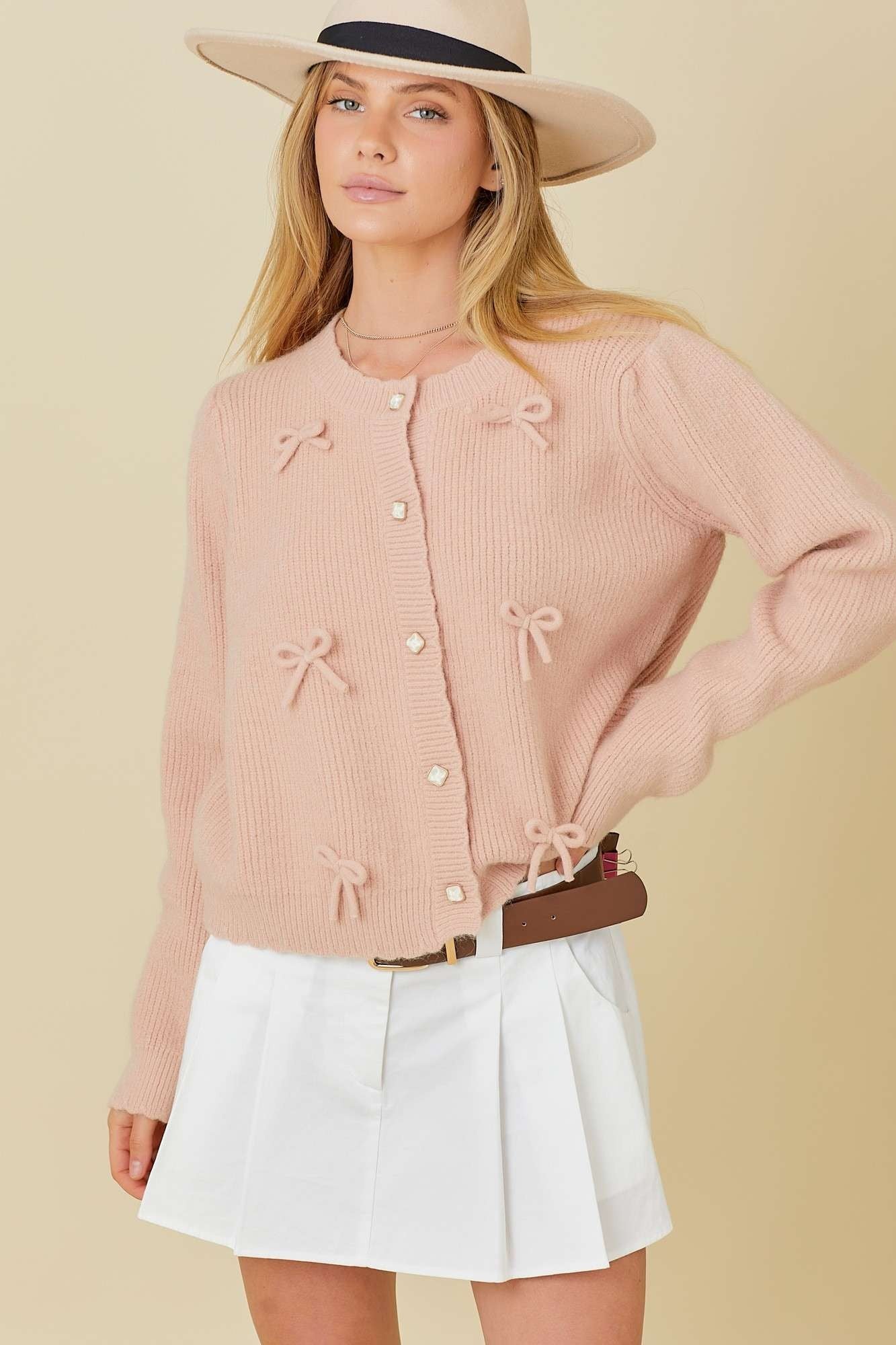 LAGOS BOW CARDIGAN