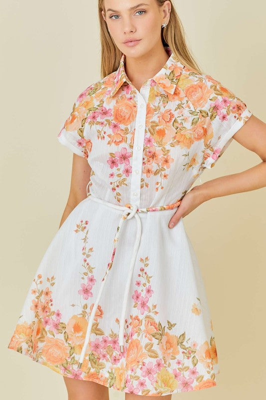 RIO FLORAL MINI DRESS