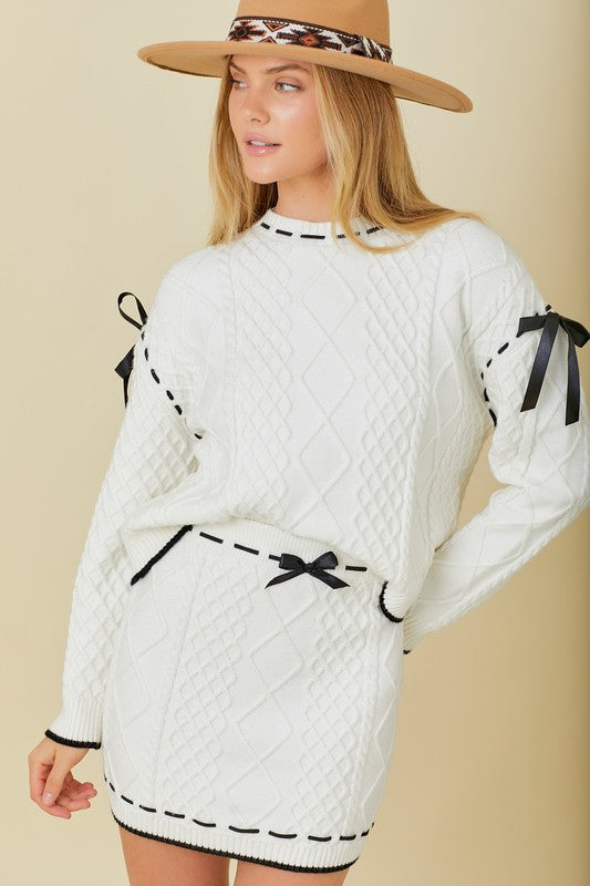 SIENNA CABLE KNIT SWEATER