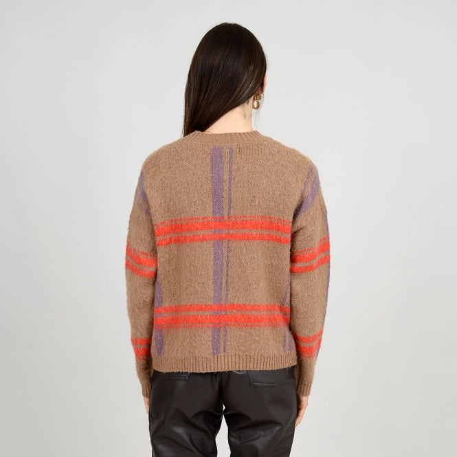 CATALEYA PLAID SWEATER