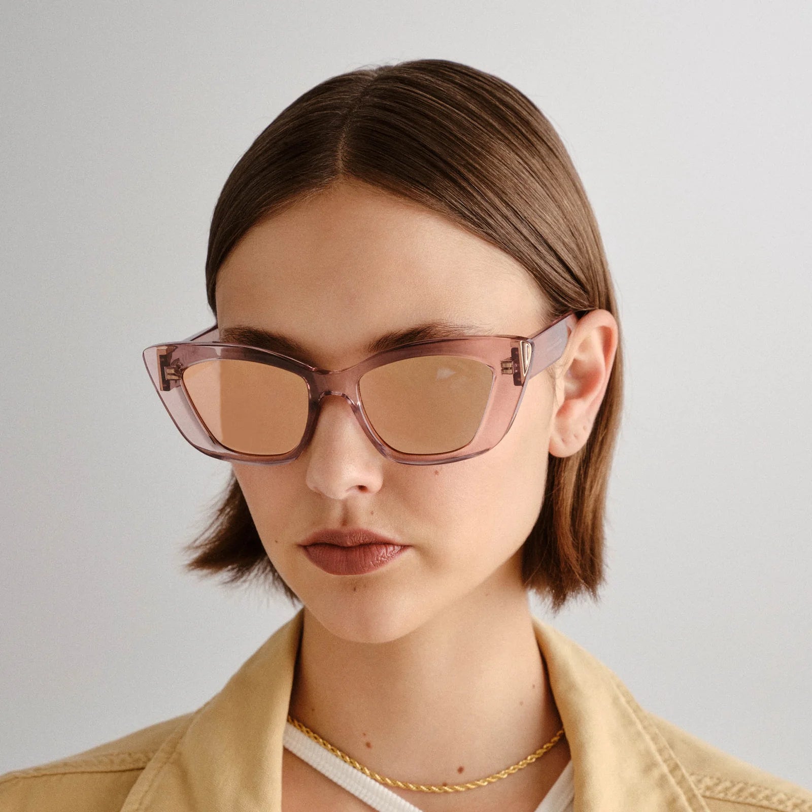 TRANQUIL TURMOIL SUNGLASSES - ROSE QUARTZ