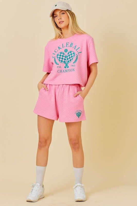 PICKLE BALL QUILTED TOP
