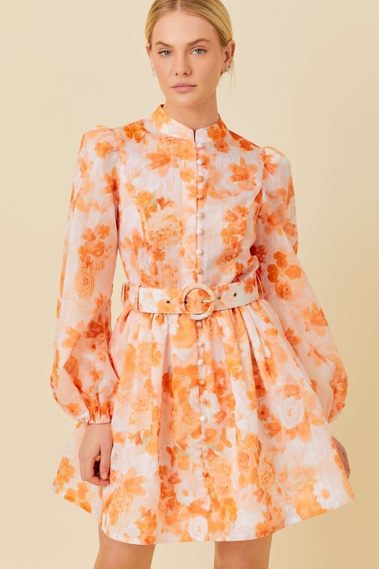 NAZARE FLORAL MINI DRESS