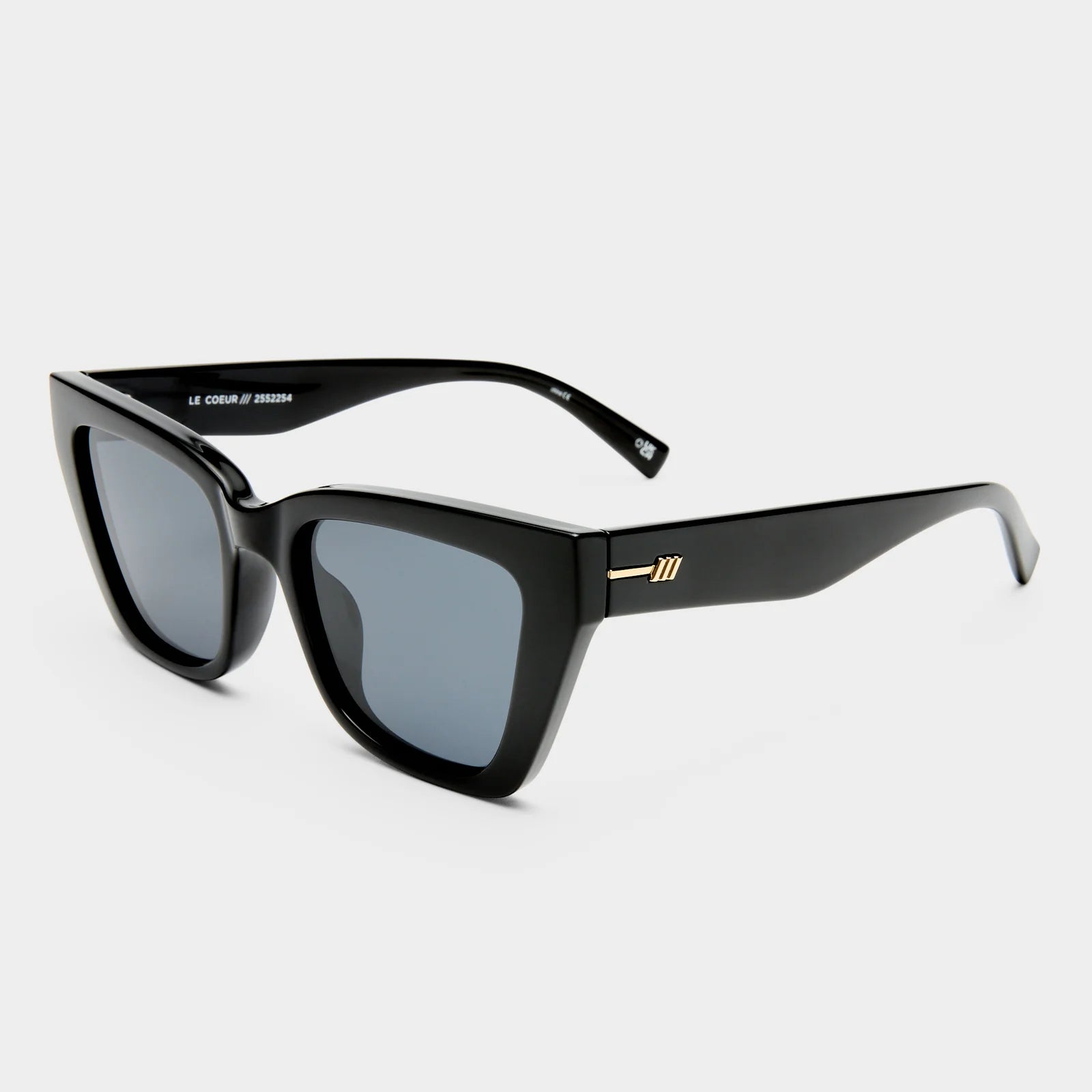 LE COEUR SUNGLASSES - BLACK POLARISED