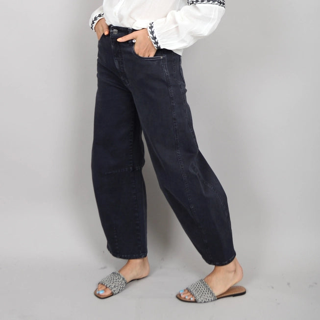 BARNI ZIP UP PANT - BLACK