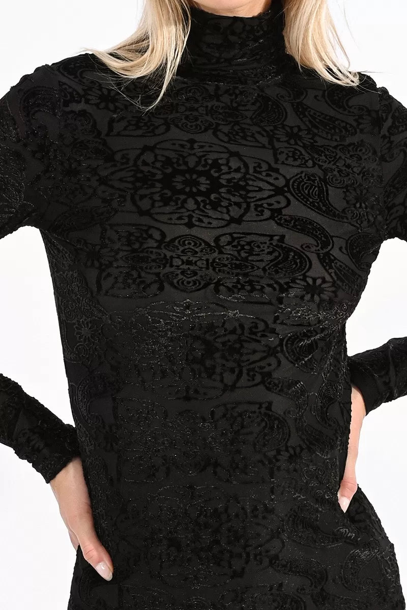ERICA VELVET TURTLENECK