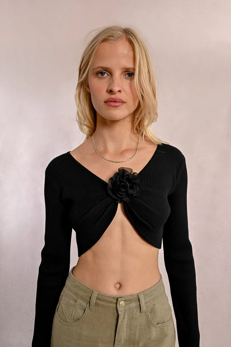 FLORAL CROPPED BOLERO