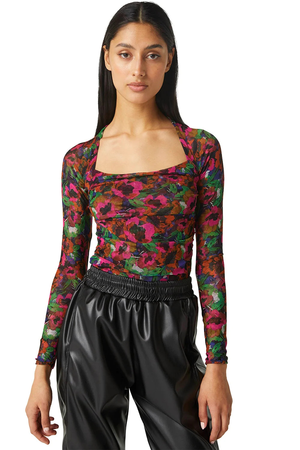 HAYWORTH BODYSUIT - JEWEL TONE FLORA