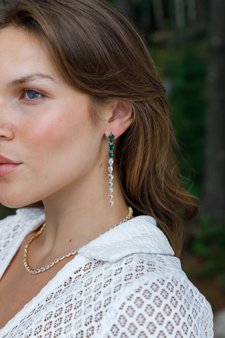 EMERALD LOVE EARRINGS