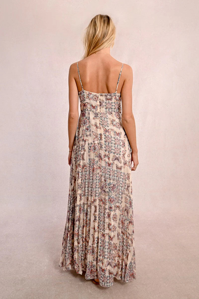 CREME CAPUCINE LONG DRESS