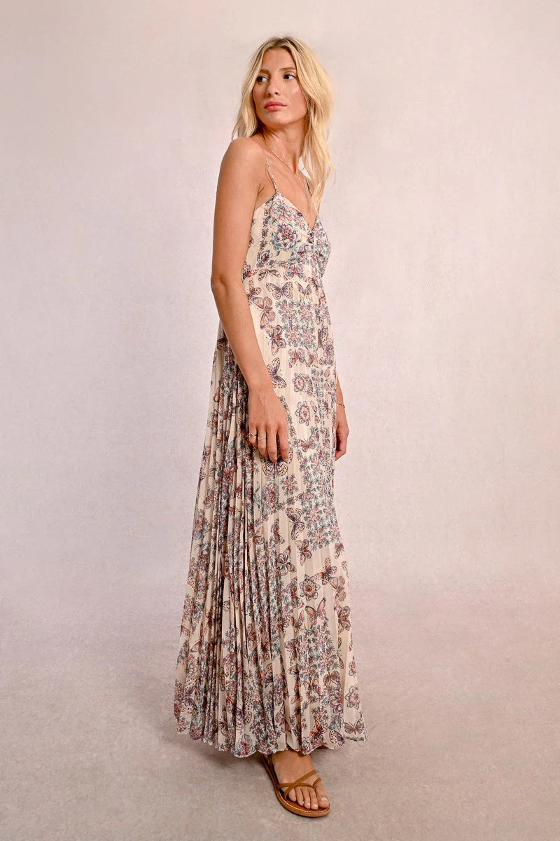 CREME CAPUCINE LONG DRESS