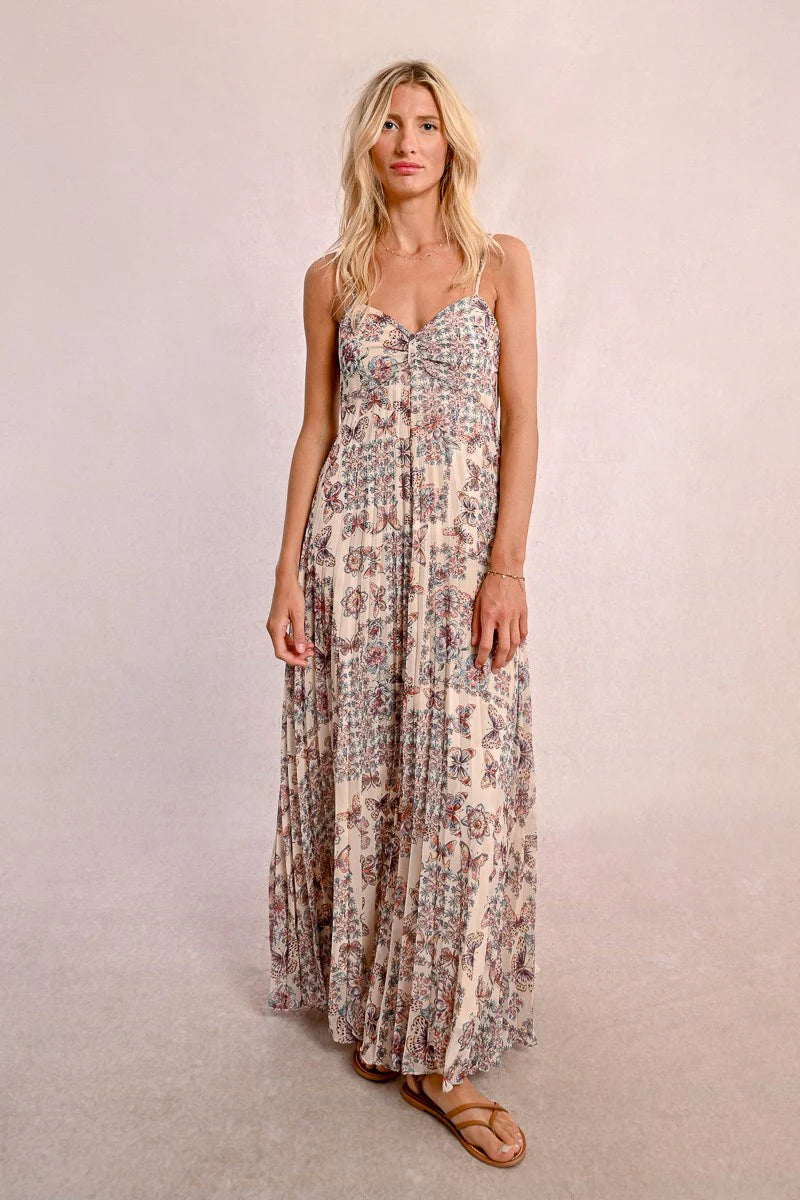 CREME CAPUCINE LONG DRESS