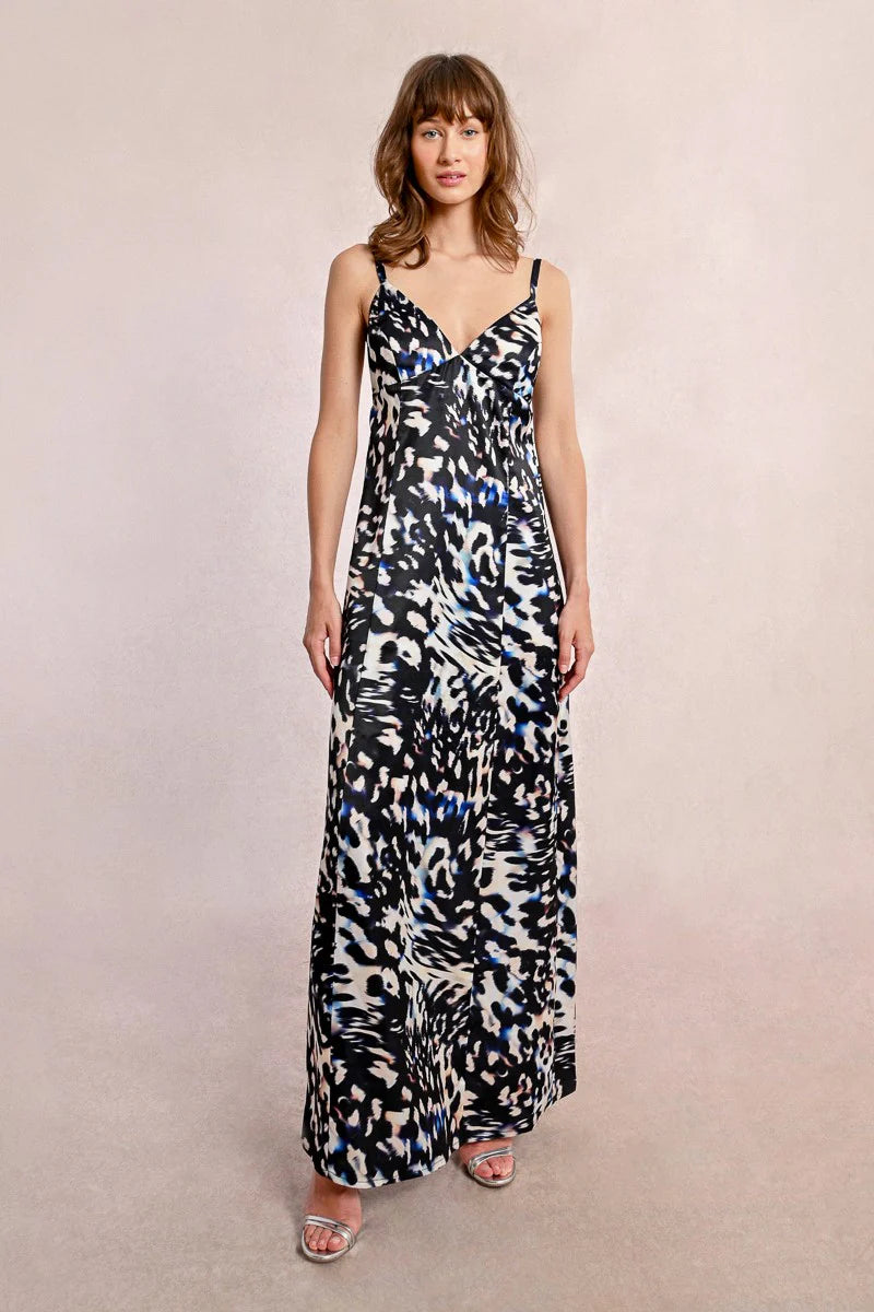 ANIMAL PRINTED MAXI DRESS