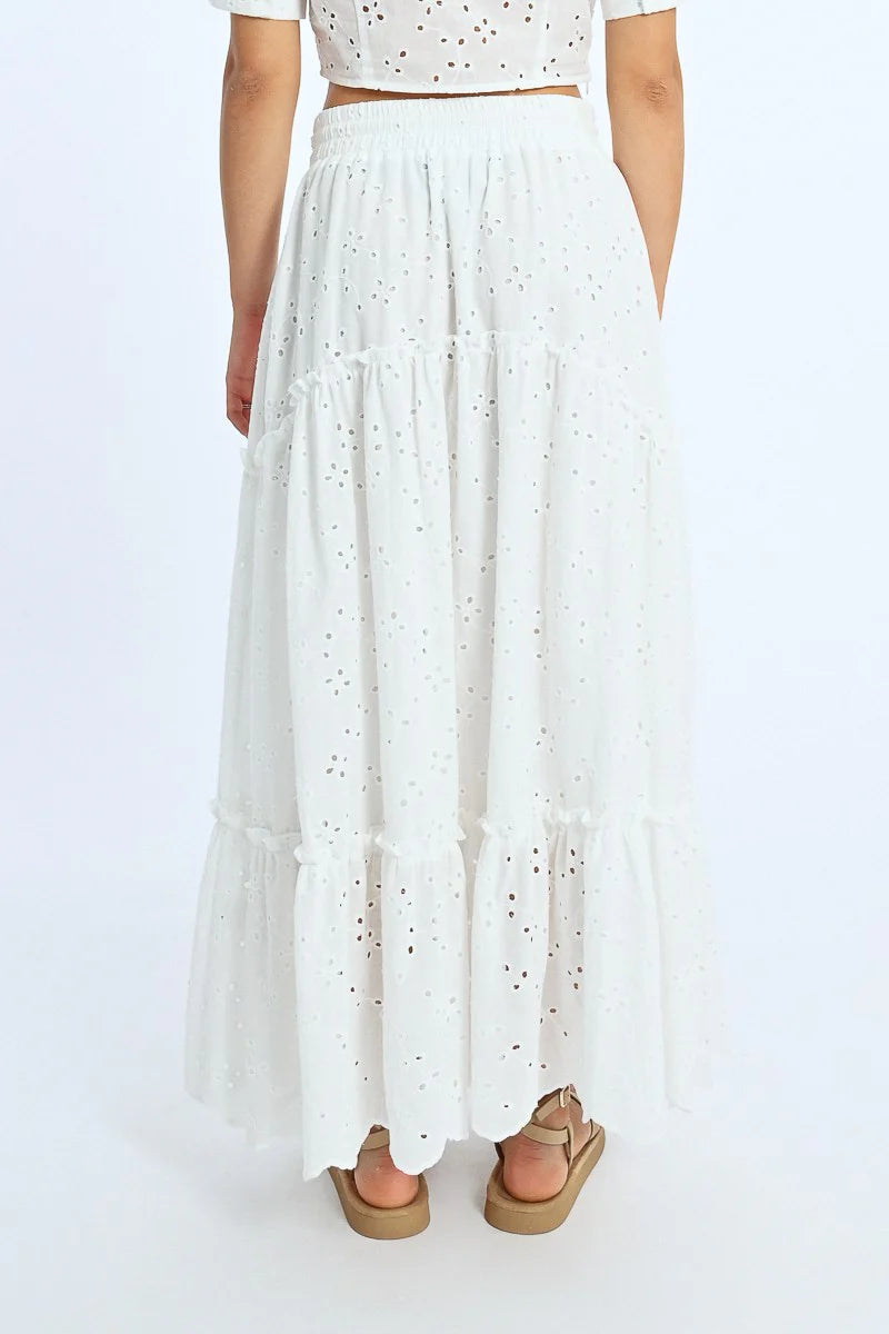 MAXI EMBROIDERED SKIRT