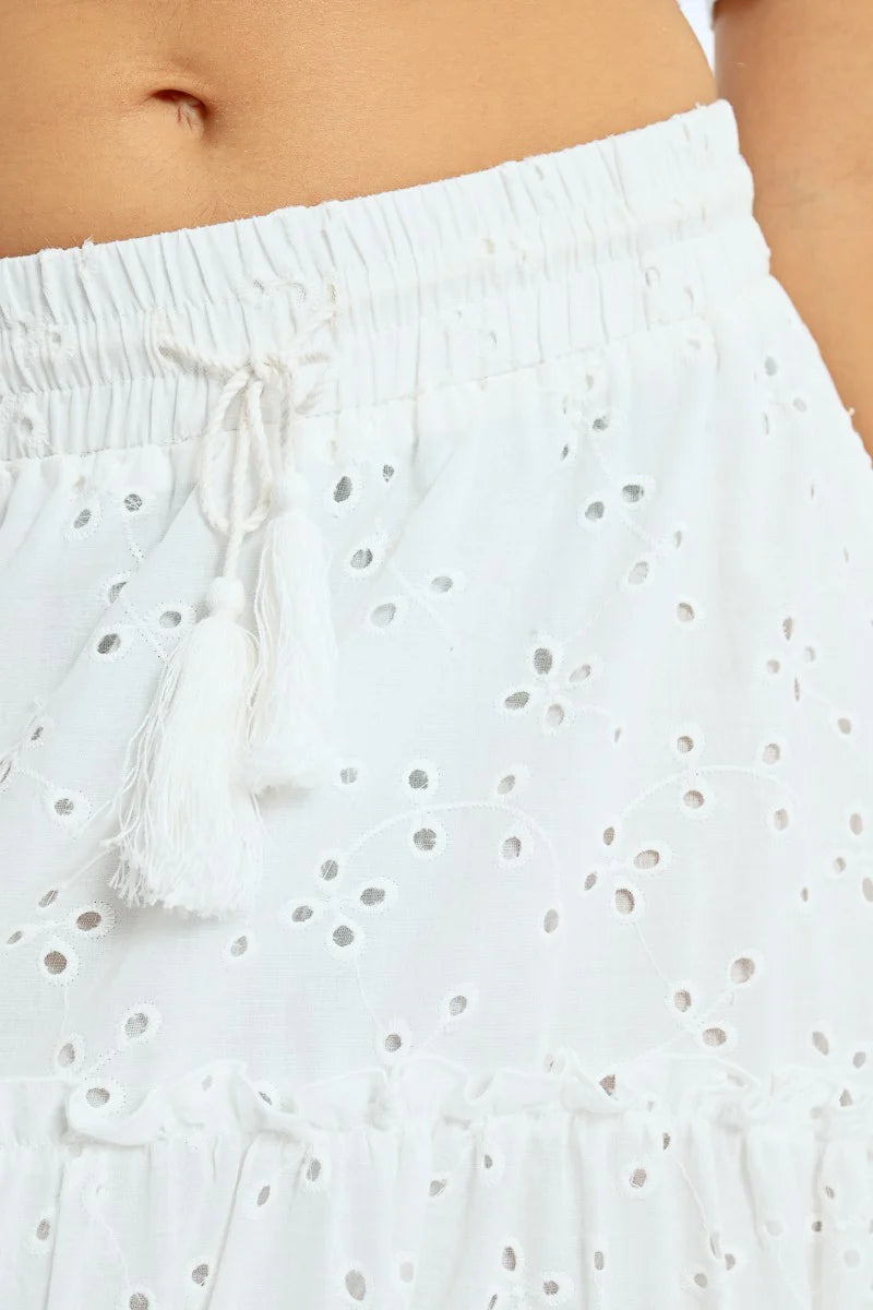 MAXI EMBROIDERED SKIRT