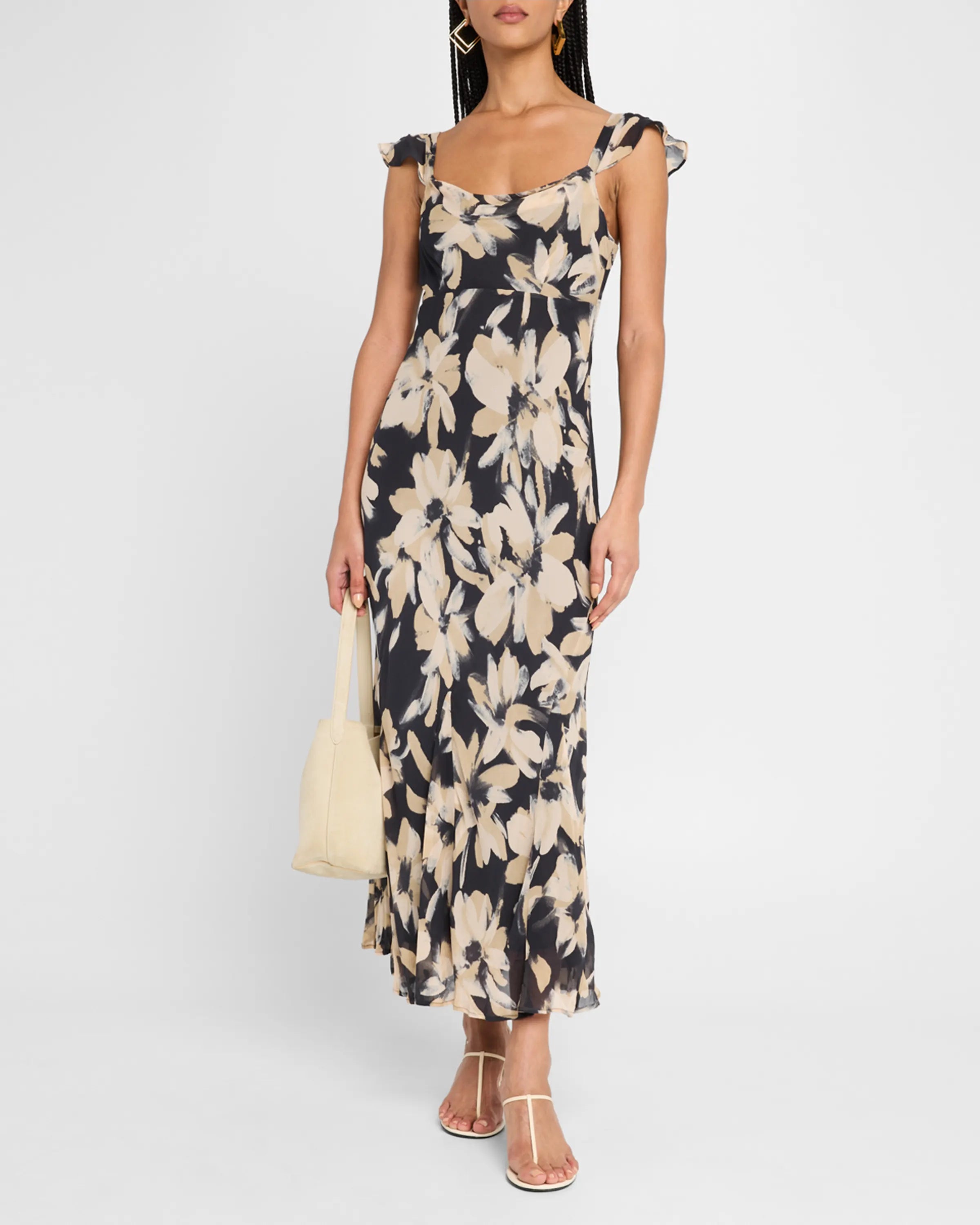 MARIGOLD DRESS - CHARCOAL LILY