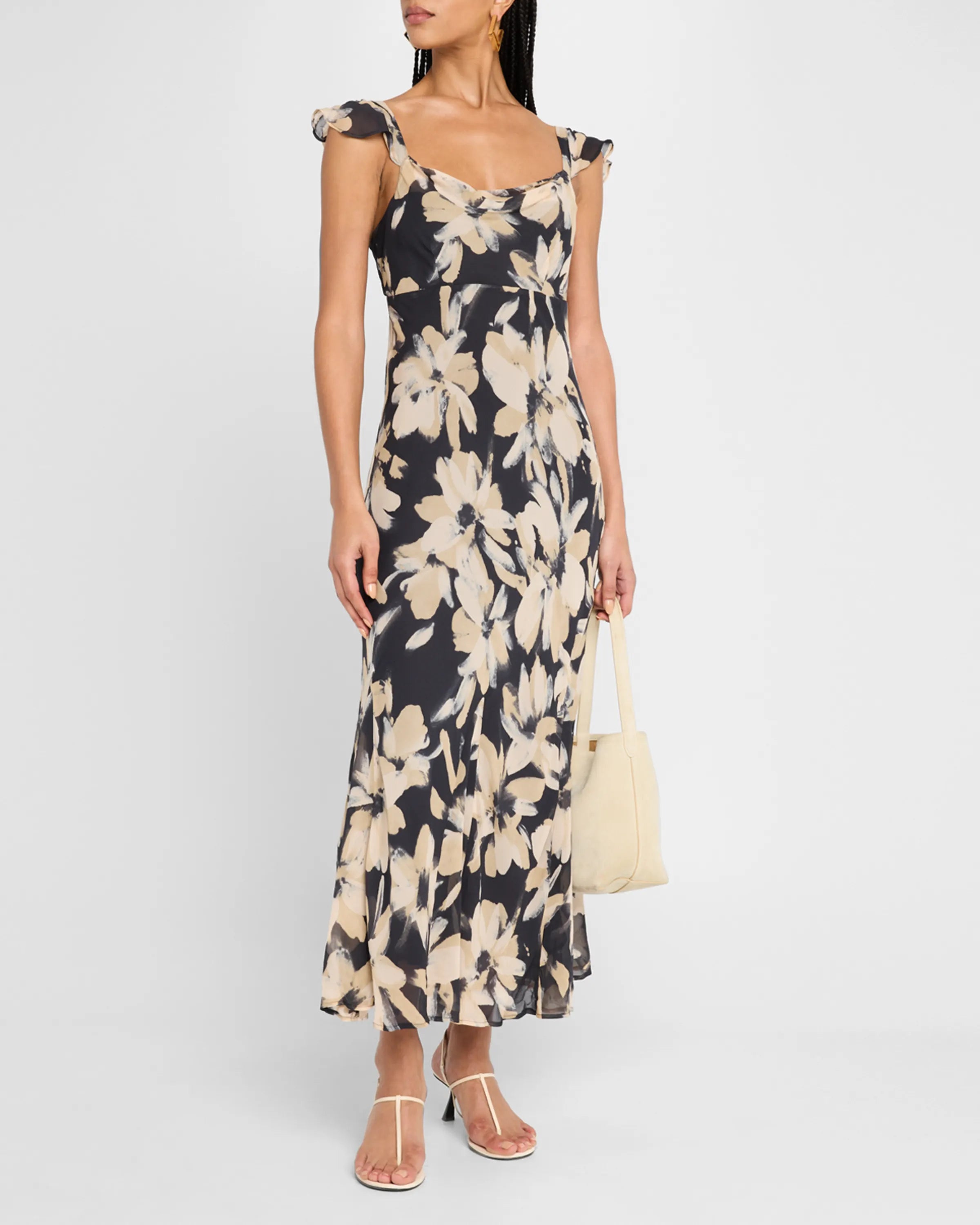 MARIGOLD DRESS - CHARCOAL LILY