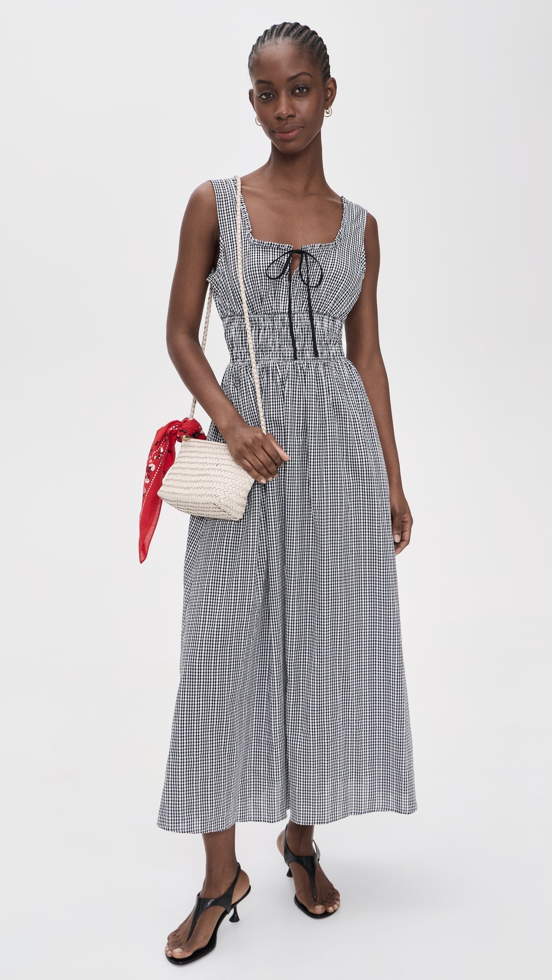 KENTON DRESS - BLACK GINGHAM