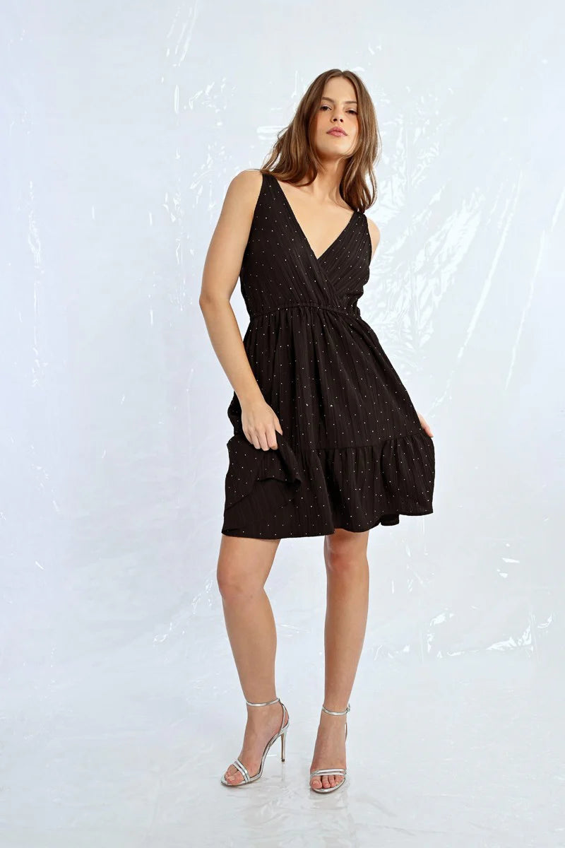 SHORT STUDDED DRESS