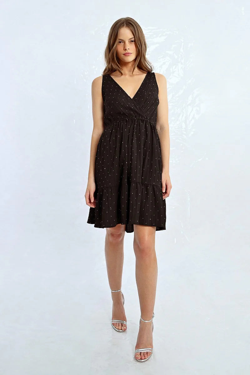 SHORT STUDDED DRESS