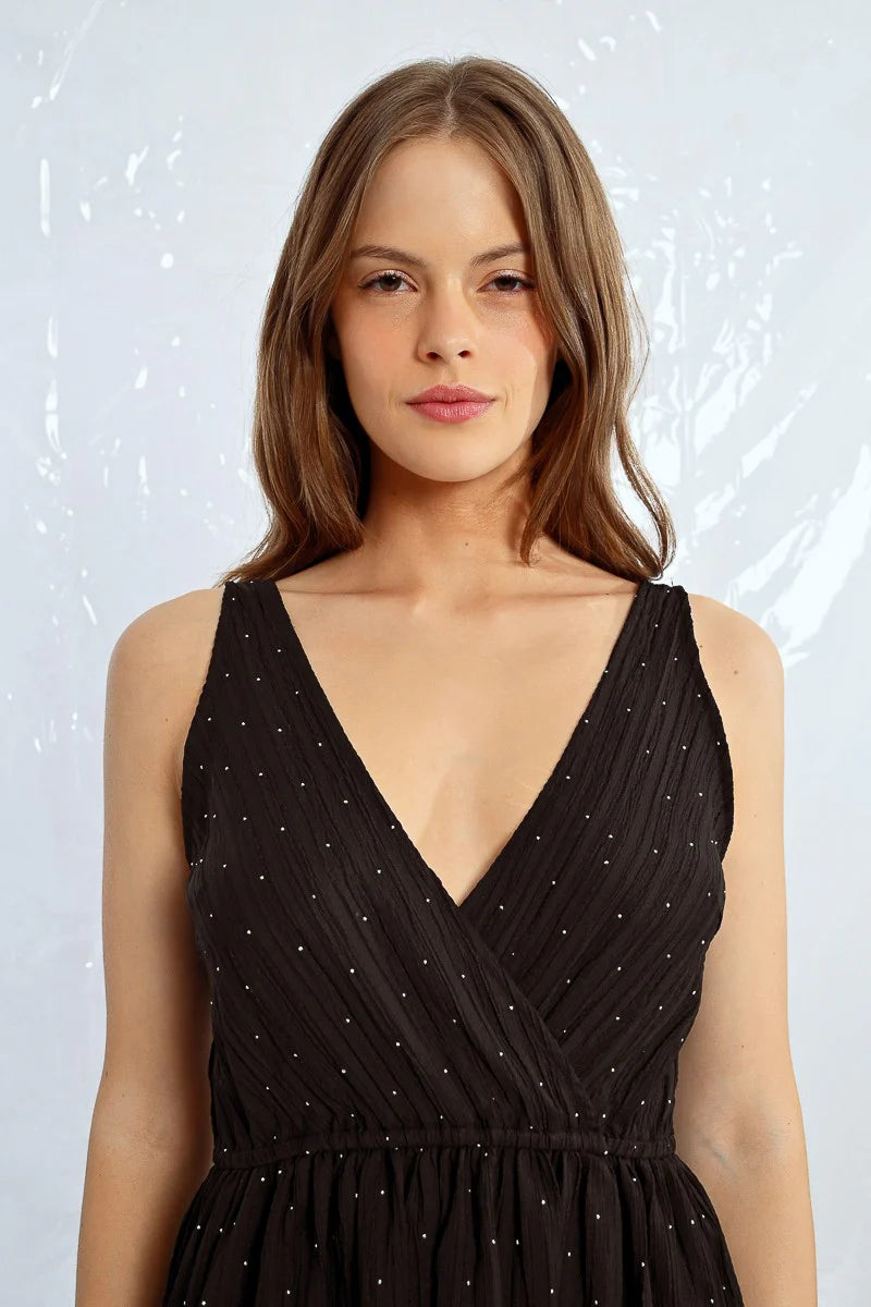 SHORT STUDDED DRESS