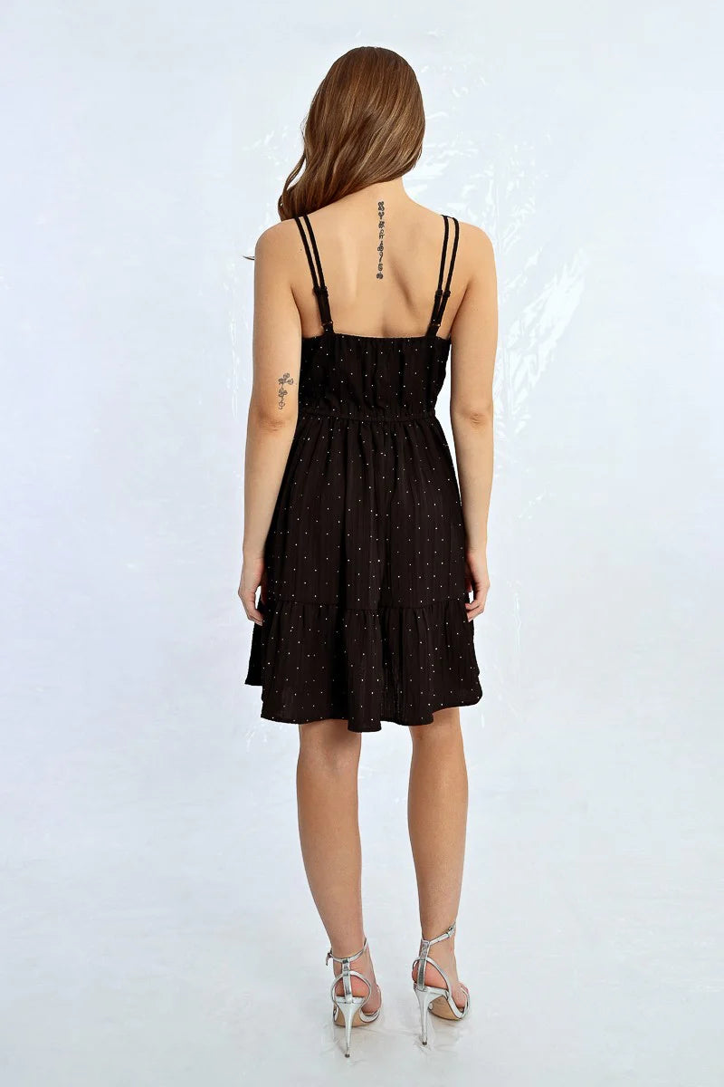 SHORT STUDDED DRESS