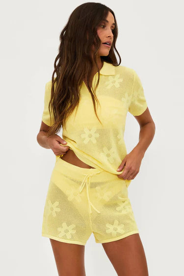 BALBOA BEACH COVER UP SET - BUTTER BLOSSOM