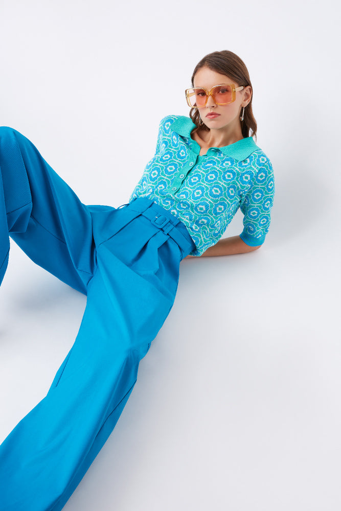 POLKA SWEATER - VERT D'EAU