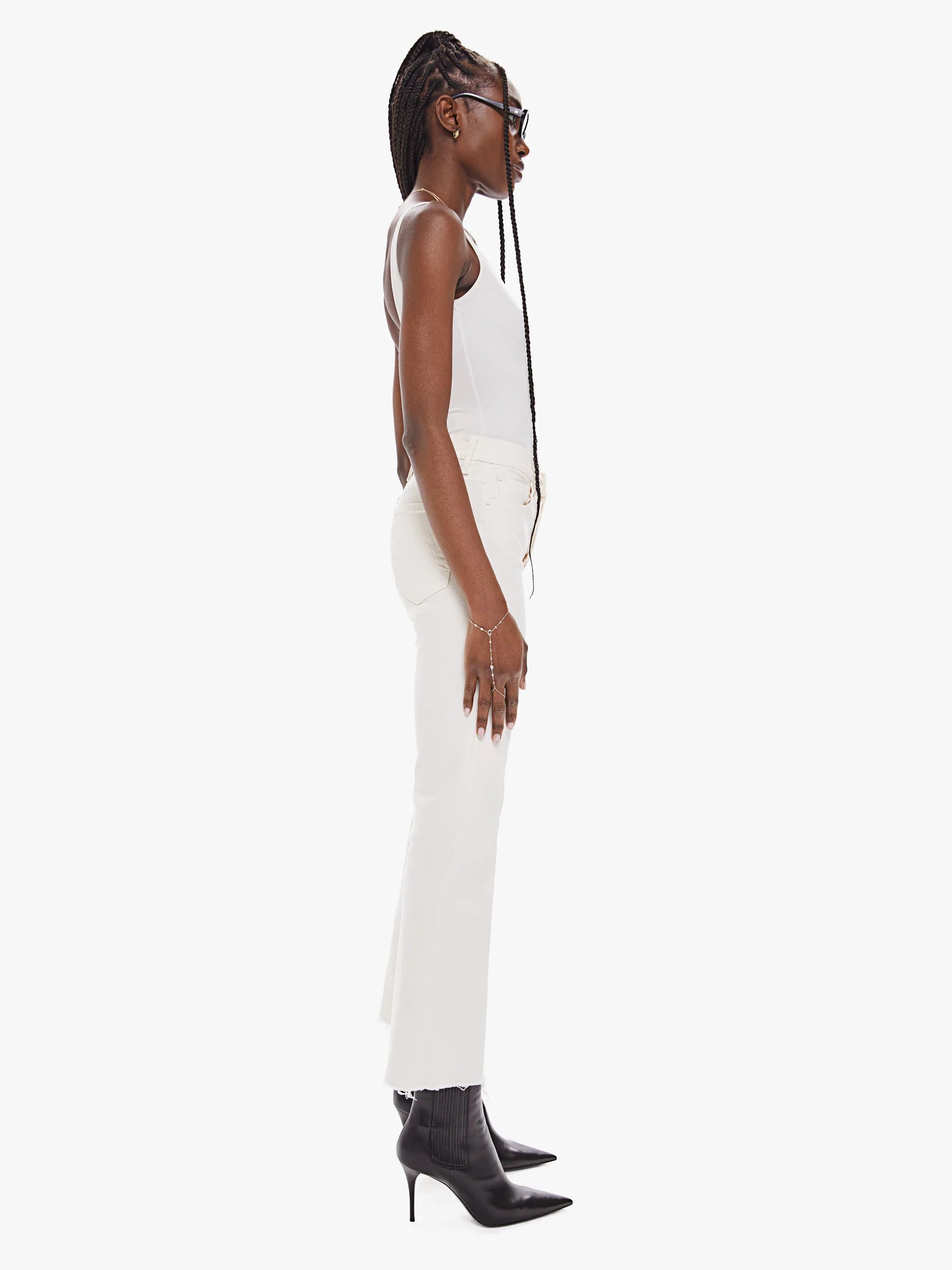 THE TRIPPER ANKLE FRAY - ANTIQUE WHITE