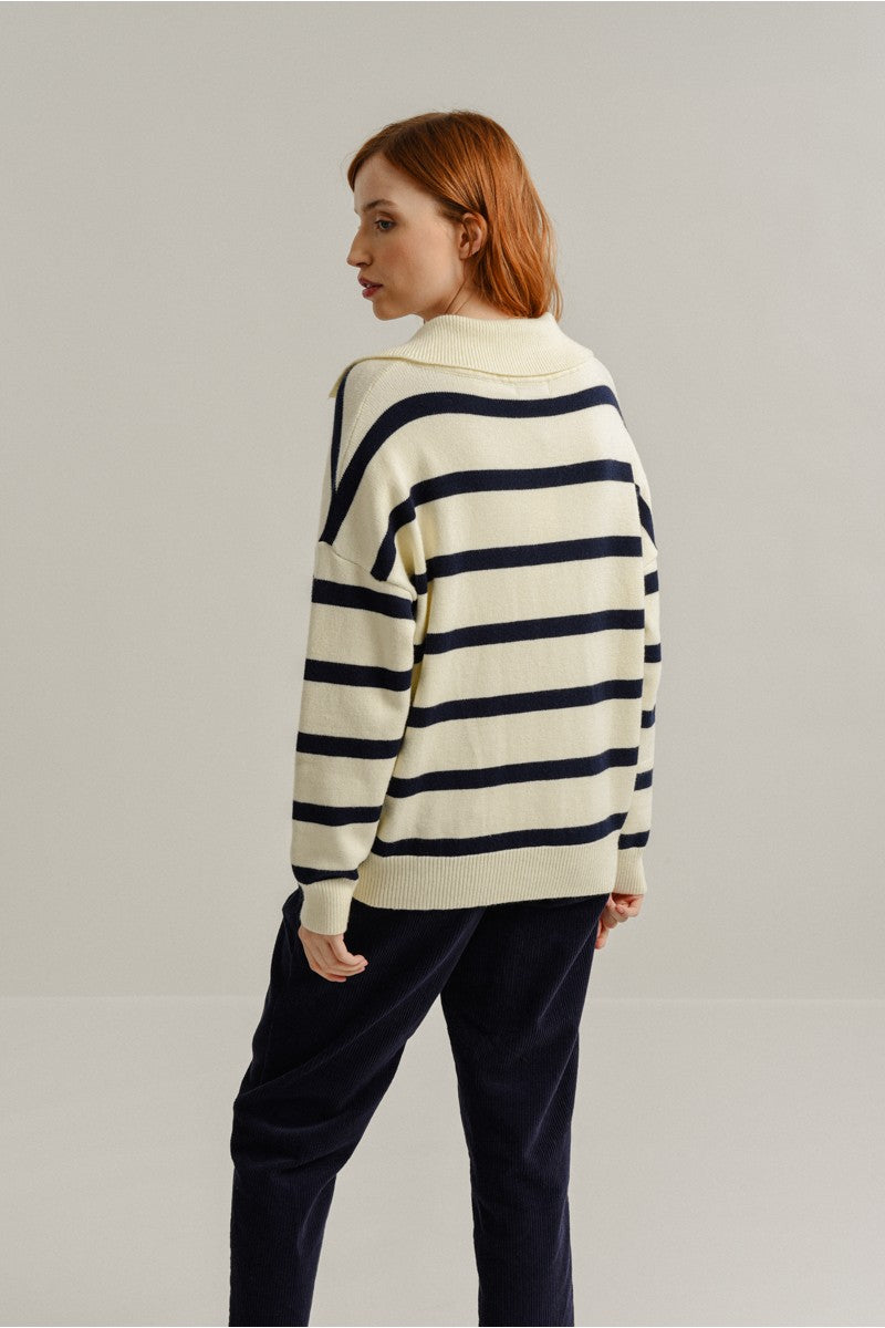 SAILOR'S BUTTONED CARDIGAN