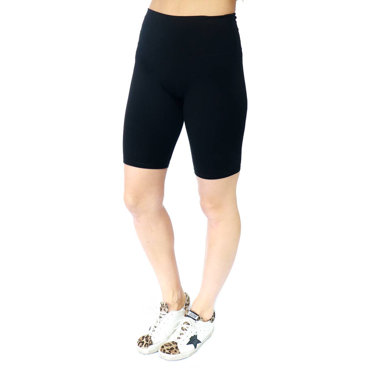 DEMI BIKER SHORTS - BLACK