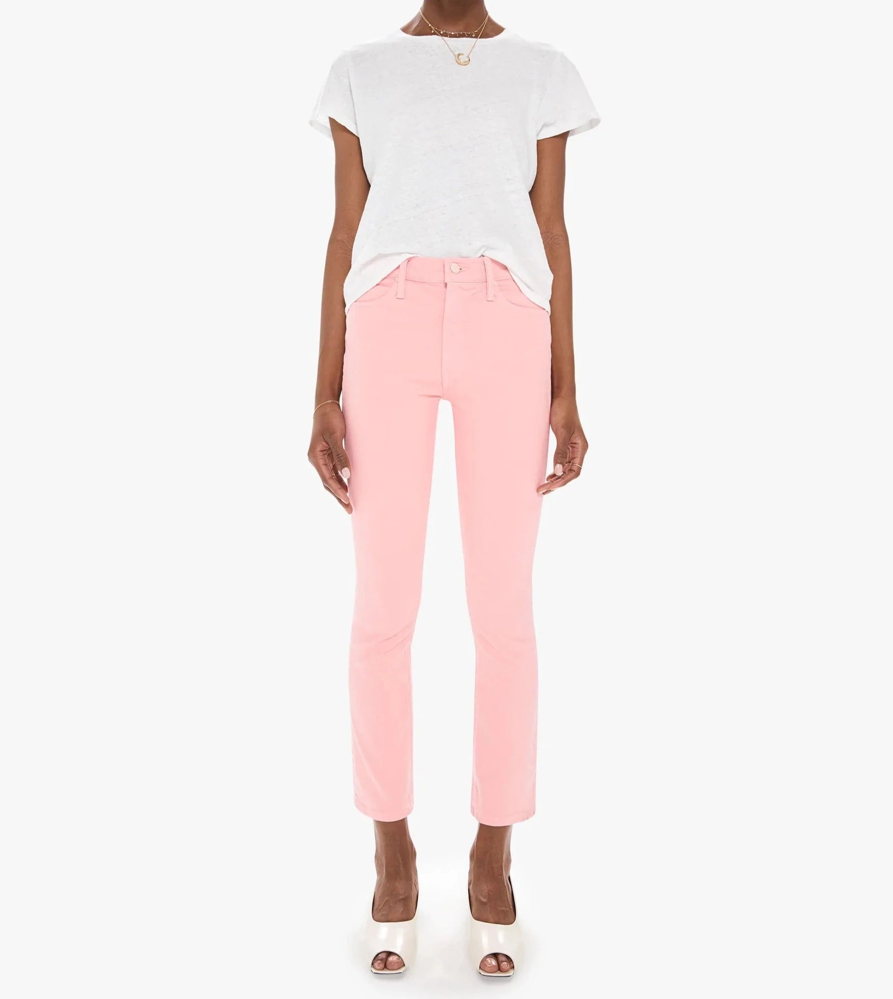 THE MID RISE DAZZLER ANKLE - QUARTZ PINK