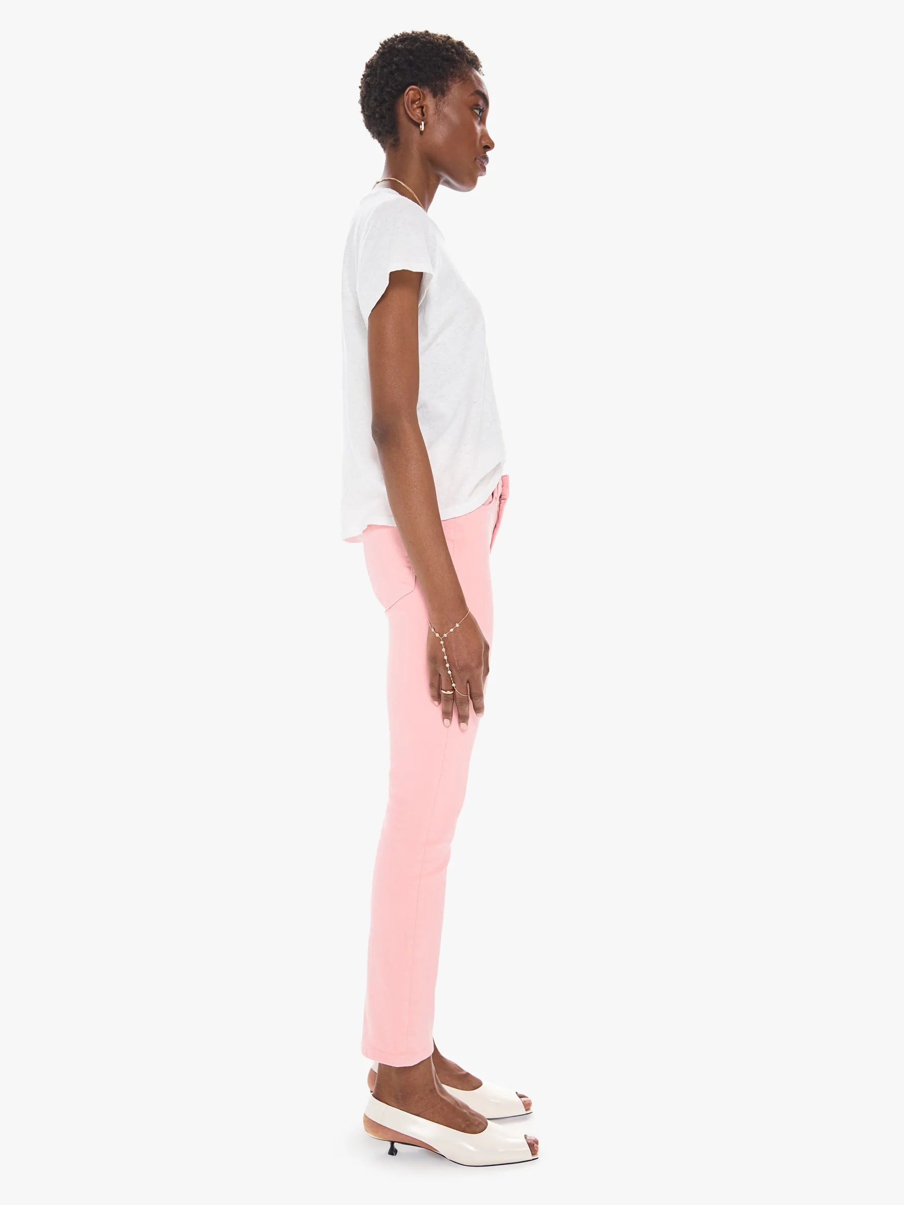 THE MID RISE DAZZLER ANKLE - QUARTZ PINK