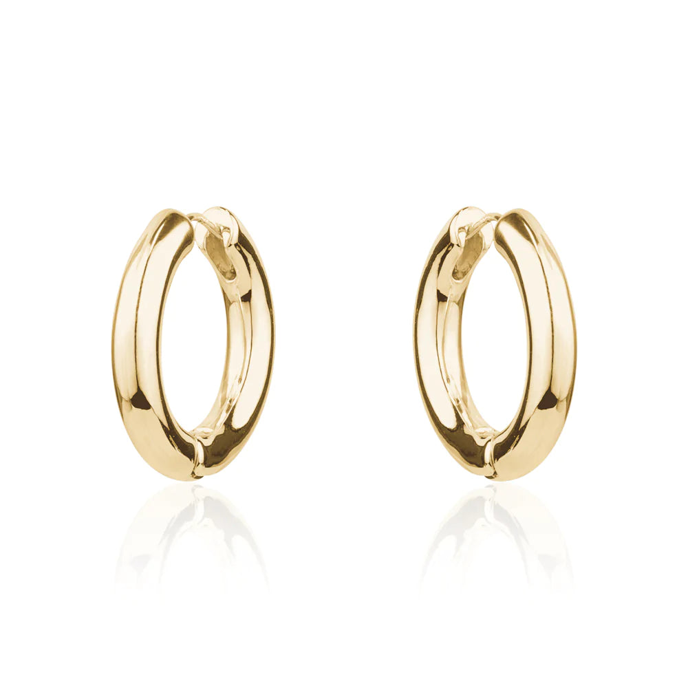 THIN SMALL HOOPS - GOLD