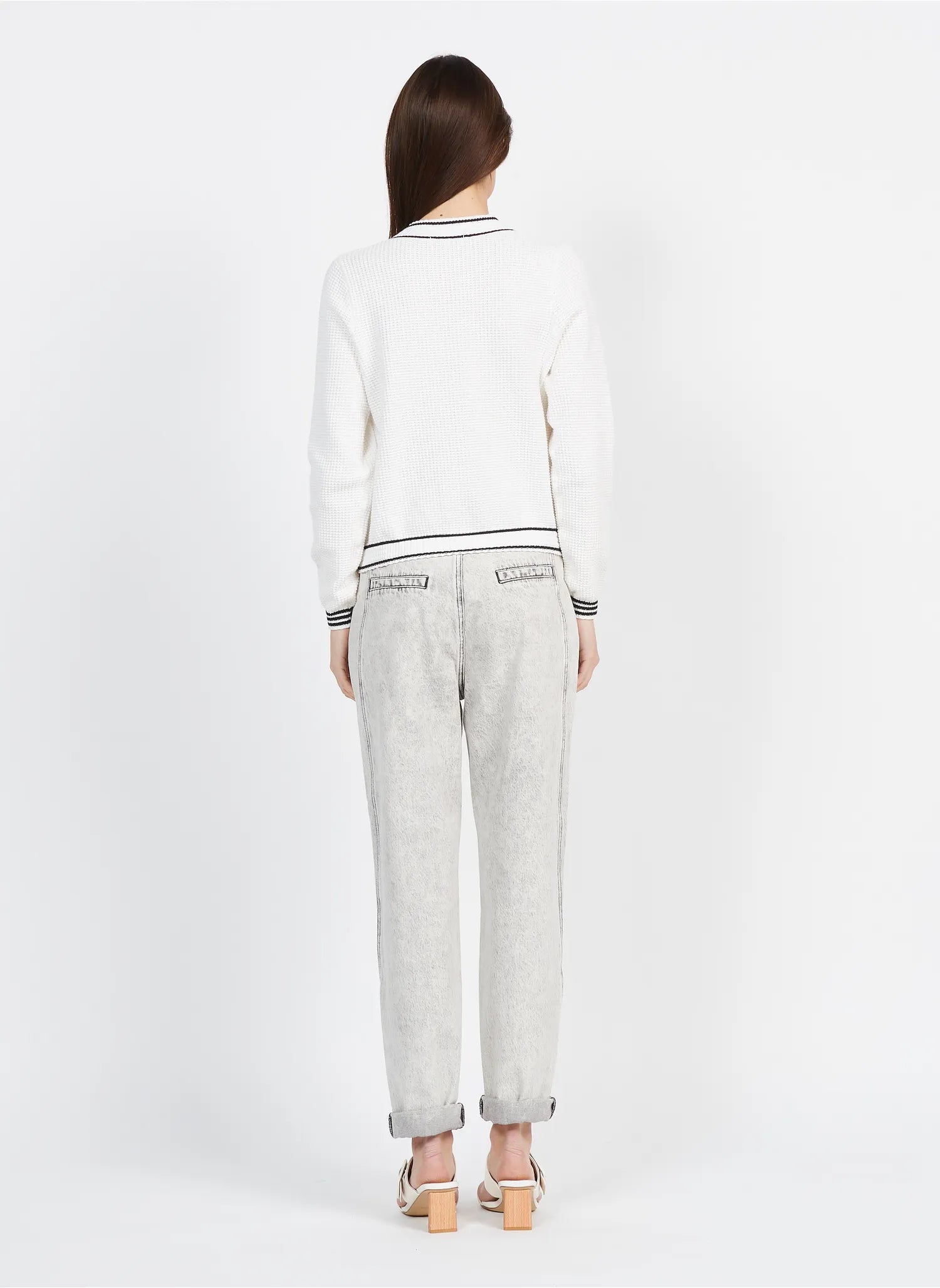 GODARD CARDIGAN - BLANC CASSE