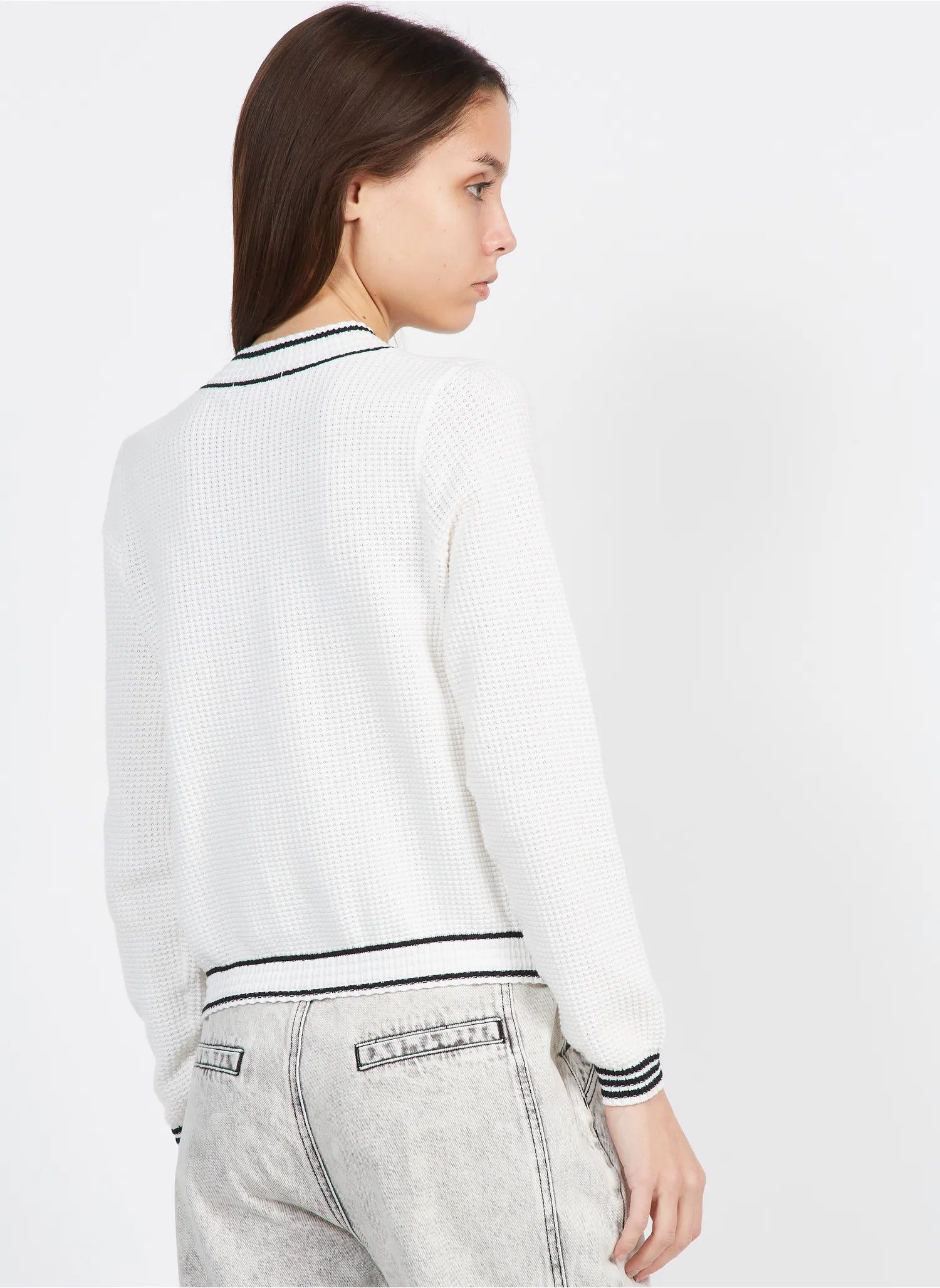 GODARD CARDIGAN - BLANC CASSE