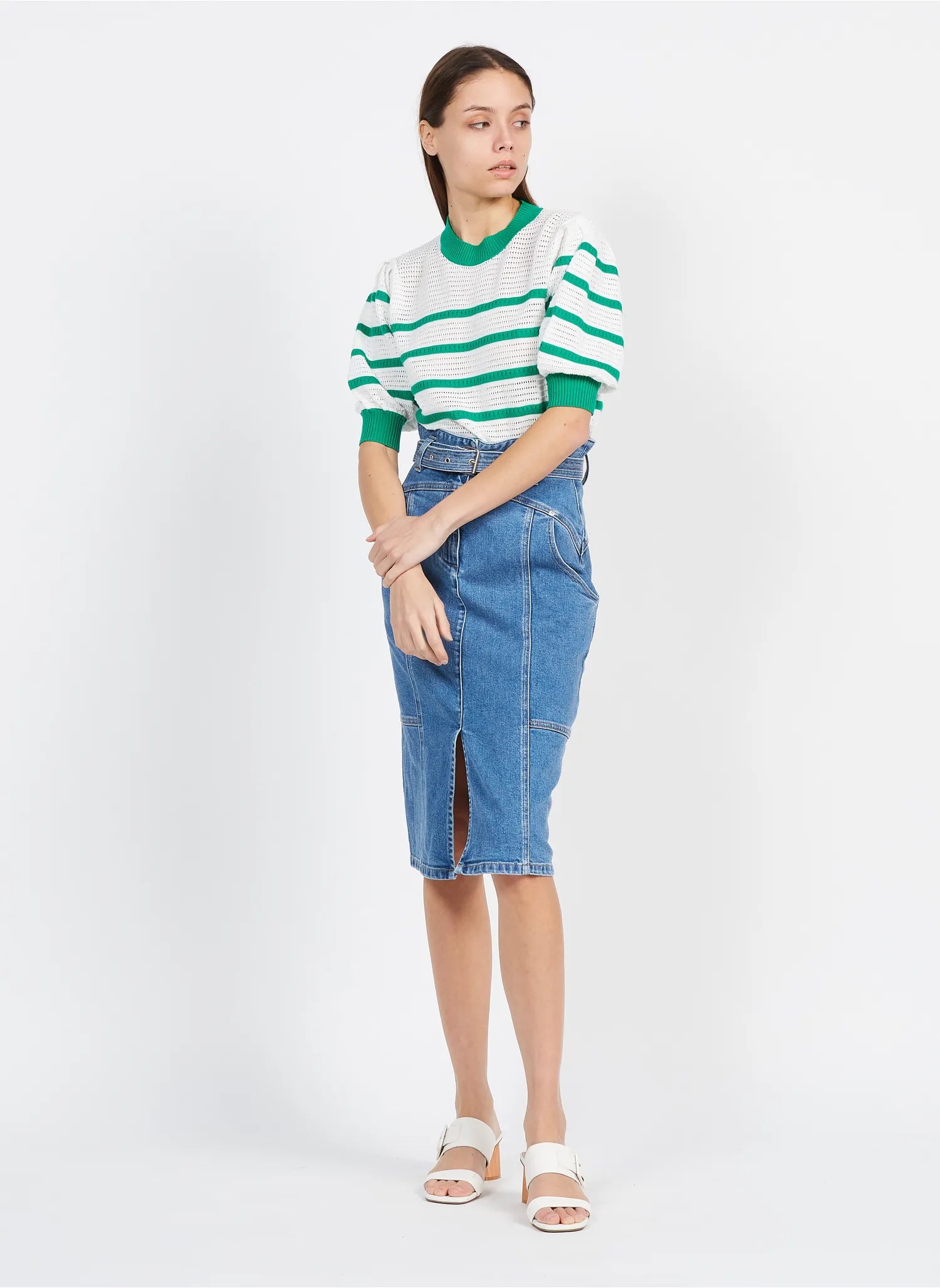 FIBY SKIRT - BLEU JEANS