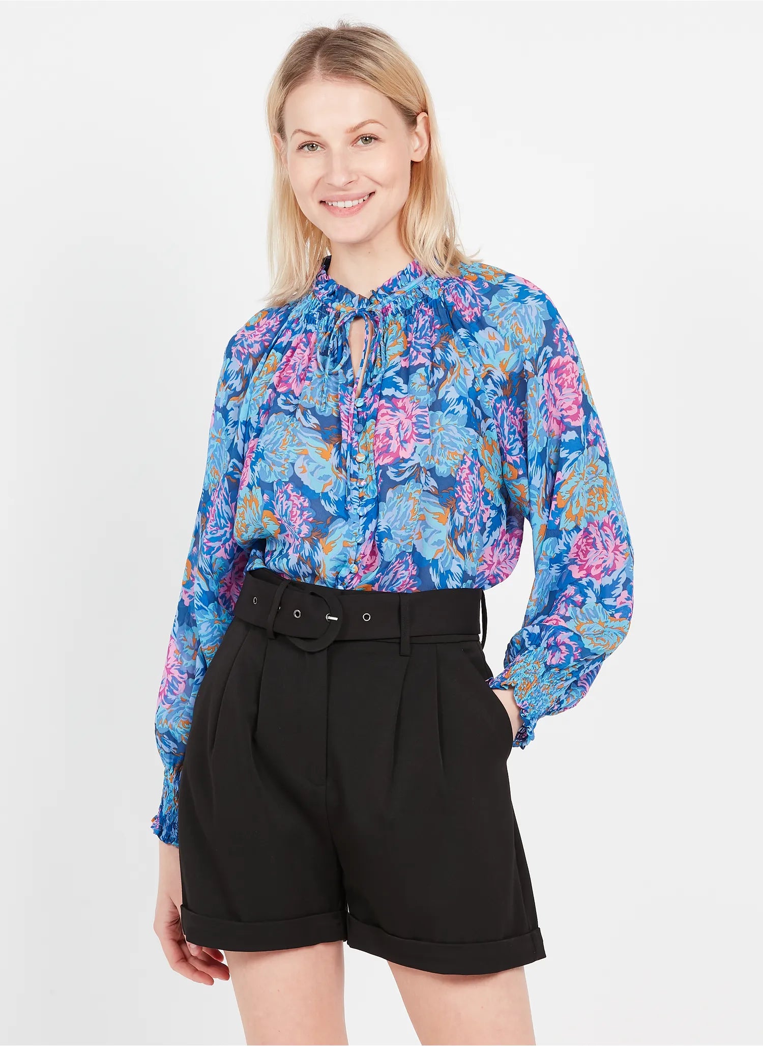 LINDA BLOUSE - BLEU