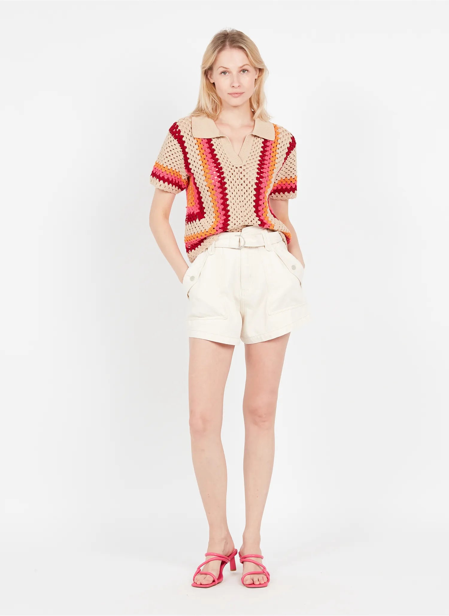 KABIL SHORT - BLANC CASSE